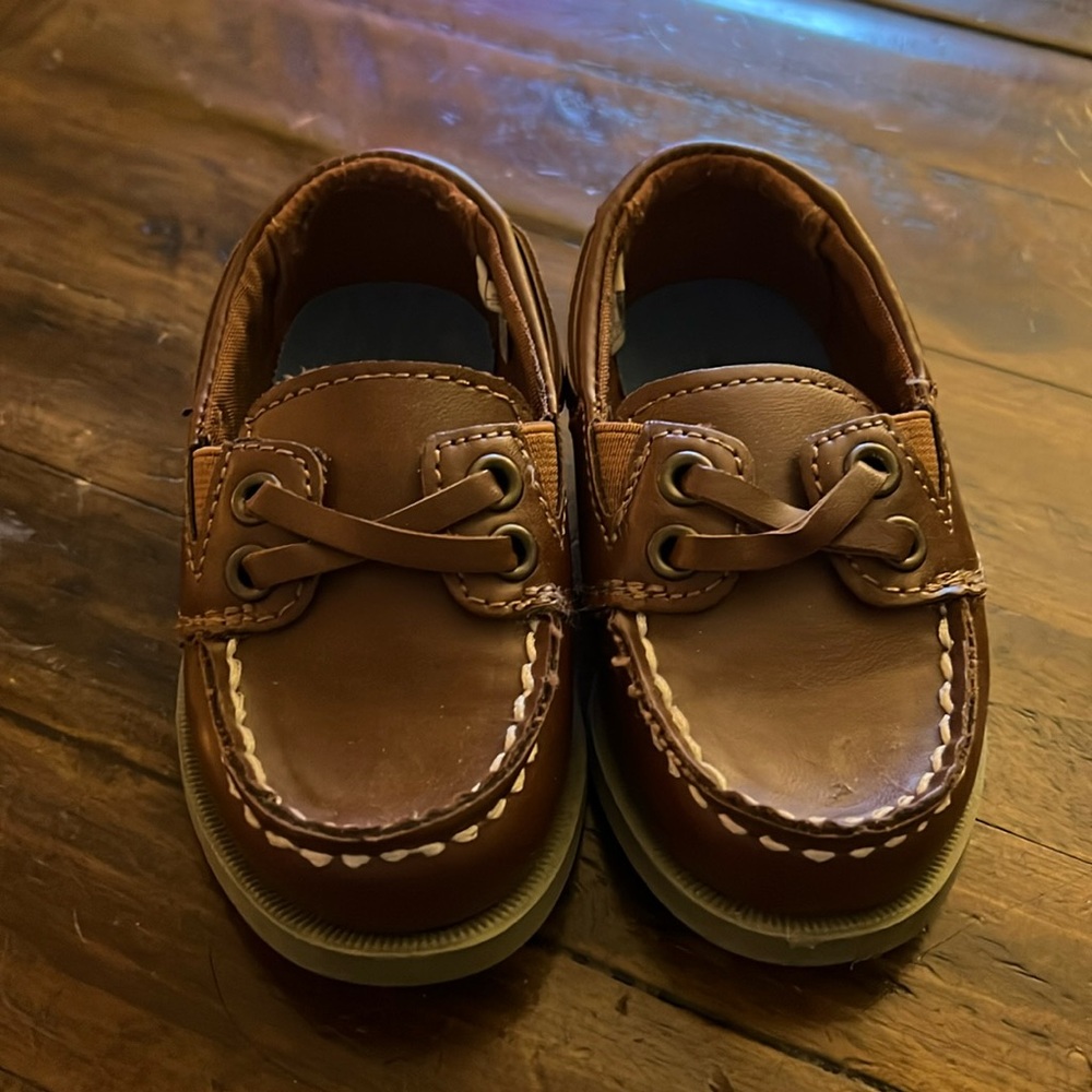 Carter’s Size 5 Brown Boat Shoes - worn for maybe an hour at most